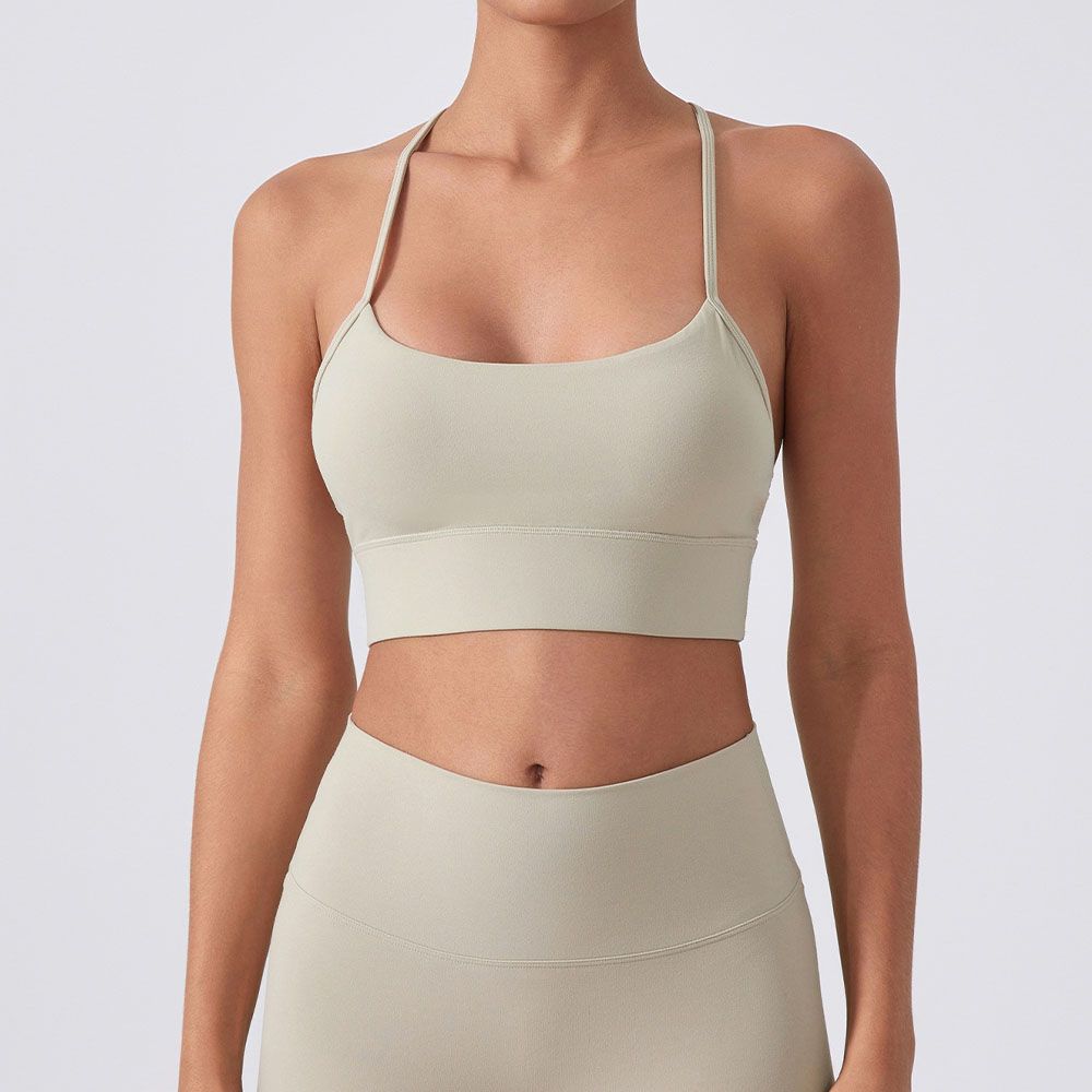 Y-Back Sports Bra - Shockproof Yoga Running Bra with Lift Support