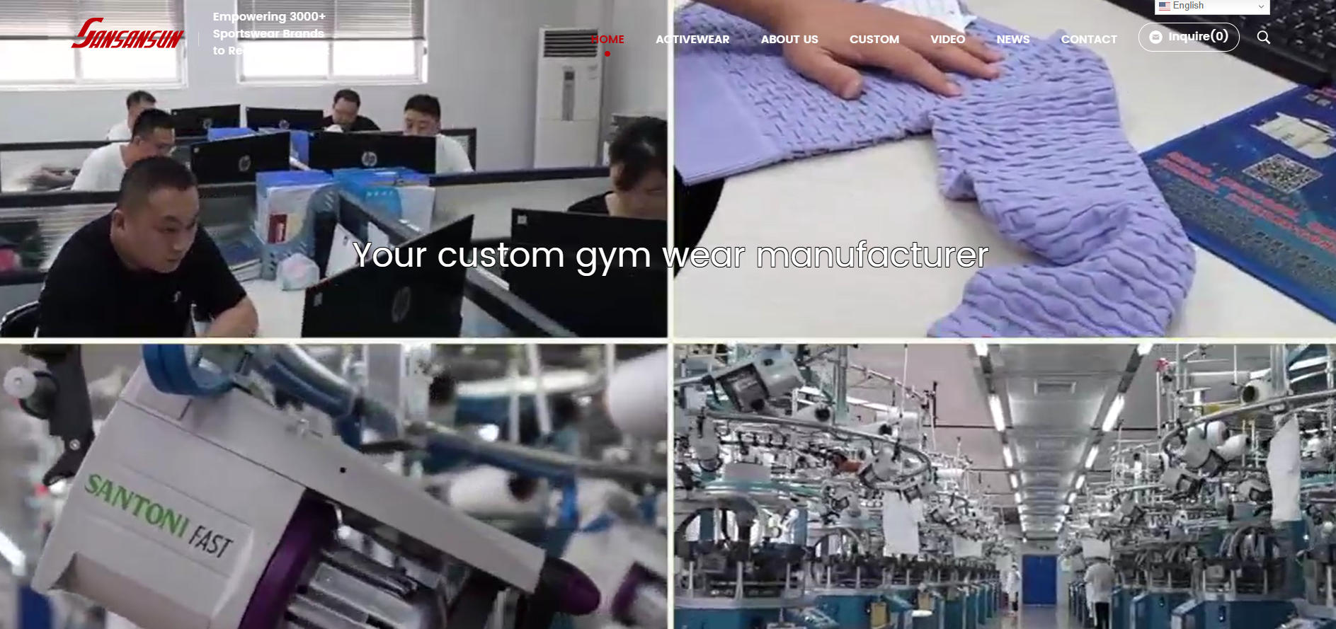 Sportswear Manufacturer in China