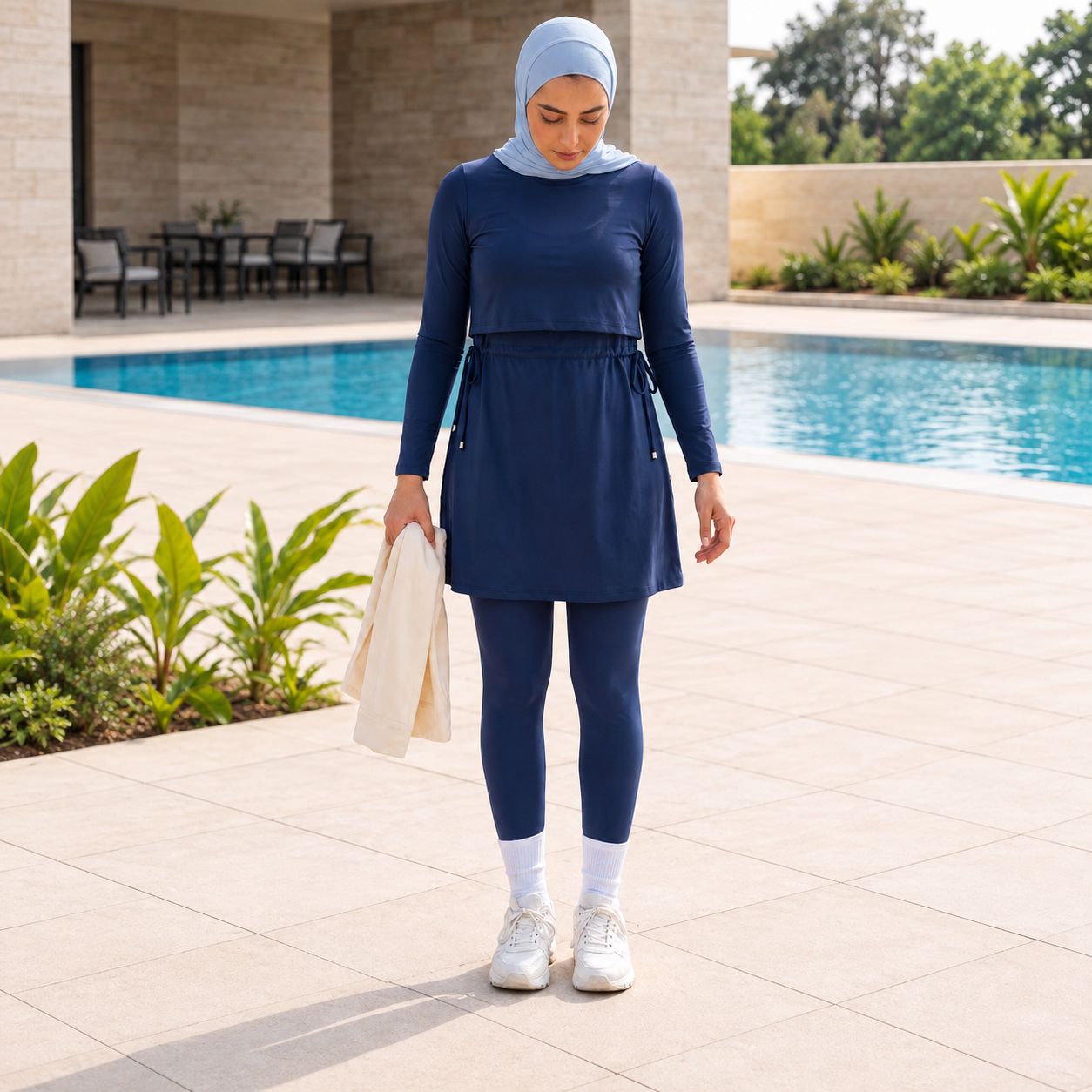 Women's Navy Modest Activewear Collection | ZDP0802