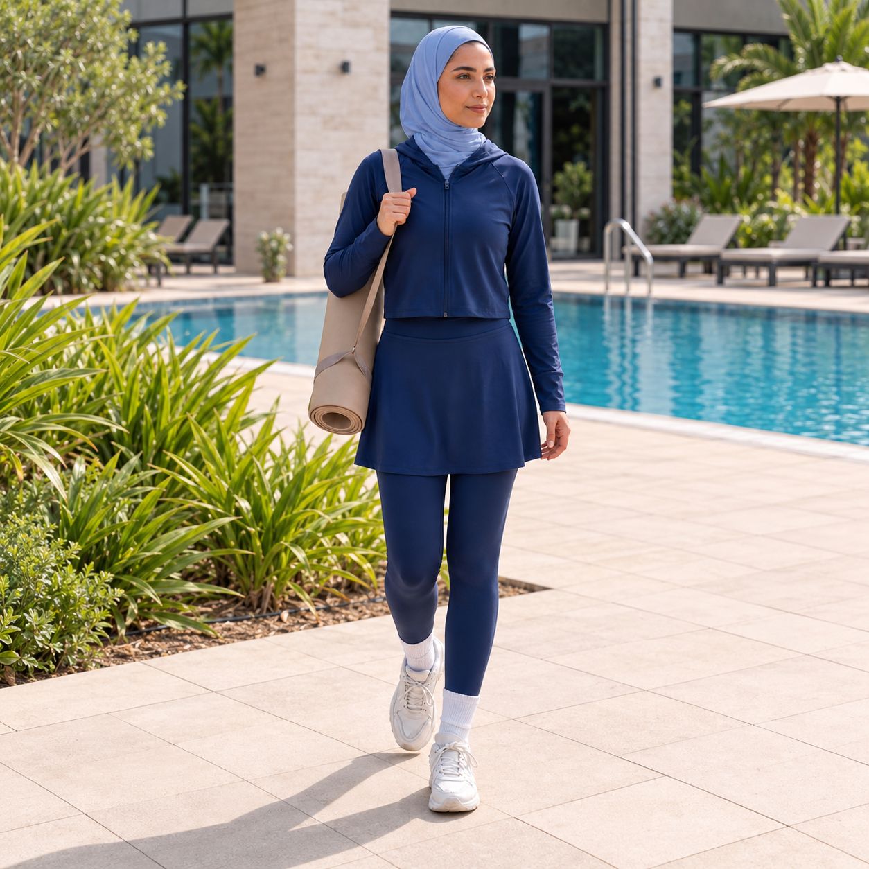 Women's Navy Modest Activewear Collection | ZDP0802