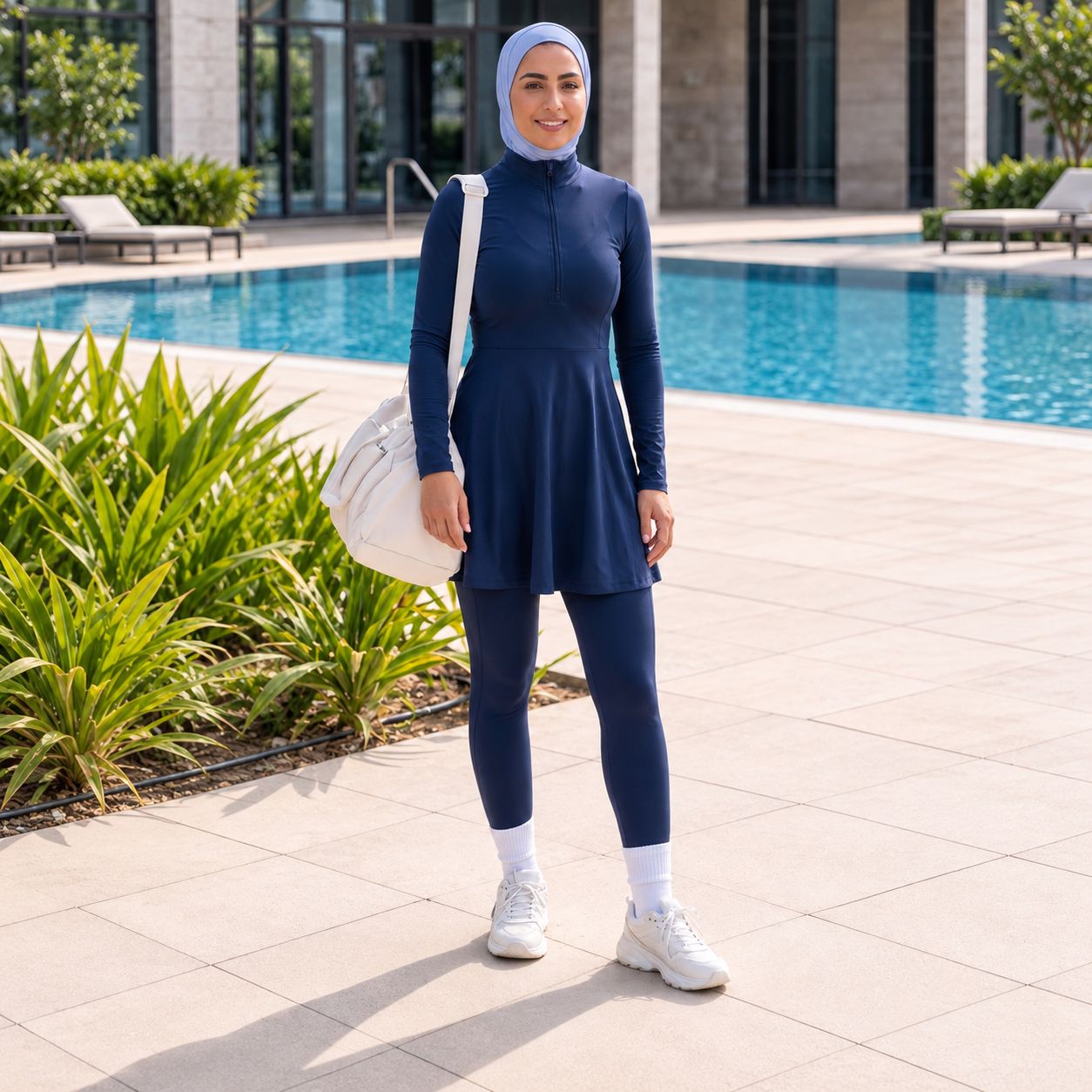 Women's Navy Modest Activewear Collection | ZDP0802
